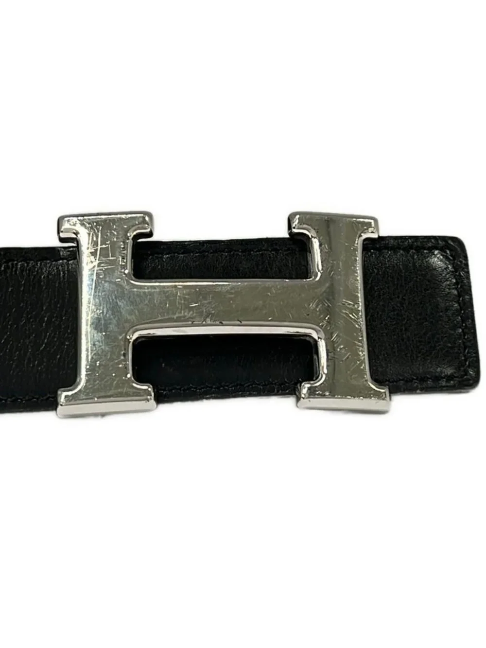 Hermes Belt 80 H Mini Constance Black Gold